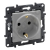 LEGRAND - GNIAZDO POJEDYNCZE Z UZIEMIENIEM 2P+Z SCHUKO Z PRZESŁONĄ ZACISKI AUTOMATYCZNE 16A 230V ALUMINIUM NILOE STEP - 863320