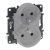 LEGRAND - GNIAZDO PODWÓJNE Z UZIEMIENIEM 2X2P+Z ZACISKI ŚRUBOWE 16A 230V ALUMINIUM NILOE STEP - 863332