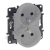 LEGRAND - GNIAZDO PODWÓJNE Z UZIEMIENIEM 2X2P+Z Z PRZESŁONĄ ZACISKI ŚRUBOWE 16A 230V ALUMINIUM NILOE STEP - 863334