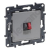 LEGRAND - GNIAZDO GŁOŚNIKOWE POJEDYNCZE ALUMINIUM NILOE STEP - 863385