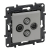 LEGRAND - GNIAZDO TV-R-SAT-SAT KOŃCOWE TYPU GWIAZDA 2 PRZEWODY 1.5DB ALUMINIUM NILOE STEP - 863382