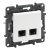 LEGRAND - GNIAZDO KOMPUTEROWE PODWÓJNE 2X RJ45 KAT. 5E UTP BIAŁY NILOE STEP - 863160