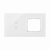 KONTAKT SIMON - Panel dotykowy S54 Touch, 2 moduły, 2 pola dotykowe pionowe + 1 otwór na osprzęt S54, biała perła - DSTR230/70