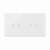KONTAKT SIMON - Panel dotykowy S54 Touch, 2 moduły, 2 pola dotykowe poziome + 2 pola dotykowe poziome, biała perła - DSTR222/70