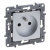 LEGRAND - NILOE SELECTION - GNIAZDO 2P+Z 16 A - 250 V~
(BEZ PRZESŁONY, ZACISKI ŚRUBOWE) ALUMINIUM - 762140