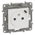 LEGRAND - NILOE - GNIAZDO 2P+Z PŁASKIE  16 A - 250 V~ + USB TYP C W PLAKIETCE (Z PRZESŁONĄ, ZACISKI AUTOMATYCZNE) BIAŁE - 764536