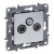 LEGRAND - NILOE SELECTION - GNIAZDO TV-RD-SAT PRZELOTOWE 14 DB ALUMINIUM - 762164