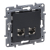 LEGRAND - GNIAZDO KOMPUTEROWE PODWÓJNE 2XRJ45 KAT. 6 STP ANTRACYT NILOE SELECTION - 762276