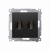 KONTAKT SIMON - Gniazdo HDMI podwójne (moduł); czarny - DGHDMI2.01/49