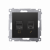 KONTAKT SIMON - Gniazdo komputerowe RJ45 kategoria 5e + telefoniczne RJ12 (moduł); czarny - D5T.01/49