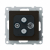 LEGRAND - GNIAZDO TV-R-2XSAT - KOŃCOWE - 1.5 DB CZARNY  SUNO - 721470