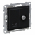 LEGRAND - GNIAZDO TV TYP "F" 1.5 DB + RJ45 KAT 6 UTP CZARNY  SUNO - 721462