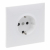 LEGRAND - GNIAZDO SCHUKO 2P+Z - 16 A - 250 V~ - Z PRZESŁONĄ - KOMPLETNE - ZACISKI ŚRUBOWE  BIAŁY SUNO - 721128
