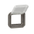 LEGRAND - ADAPTER ARTEOR/MOSAIC Z PRZEZRO. KLAPKĄ MECH. 70,5X70,5MM ANTRACYT PLEXO - 069880L