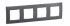 LEGRAND - NOWE NILOE - RAMKA CZTEROKROTNA STALOWA (MEDIUM GREY) - NP114MG