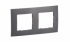 LEGRAND - NOWE NILOE - RAMKA PODWÓJNA STALOWA (MEDIUM GREY) - NP112MG