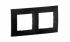 LEGRAND - NOWE NILOE - RAMKA PODWÓJNA CZARNA (BLACK) - NP112BK