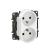 LEGRAND - NOWE NILOE - GN. 2X2P+Z ZP, DO RAMEK WIELOKROTNYCH, ZAC. ŚR 16A - 250 V~ BIAŁE - NP3112WH