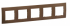 LEGRAND - NOWE NILOE - RAMKA PIĘCIOKROTNA BRĄZOWA (DARK BRONZE) - NP115DB