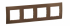 LEGRAND - NOWE NILOE - RAMKA CZTEROKROTNA BRĄZOWA (DARK BRONZE) - NP114DB
