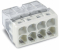 WAGO - SZYBKOZŁĄCZKA 8X0,5-2,5MM2 COMPACT TRANSPARENTNA WAGO  - 2273-208