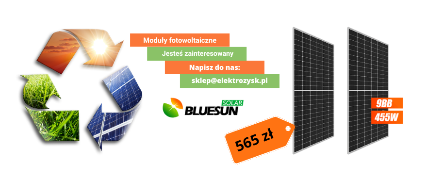Moduł PV BlueSun BSM455M-72HPH Half-Cut 455Wp - Twój partner w energii słonecznej
