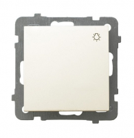 OSPEL - ŁĄCZNIK ZWIERNY ŚWIATŁO ZACISKI ŚRUBOWE 10AX 250V IP20 ECRU AS - ŁP-5G/m/27
