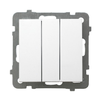 OSPEL - ŁĄCZNIK POTRÓJNY ZACISKI ŚRUBOWE 10AX 250V IP20 BIAŁY AS - ŁP-13G/m/00