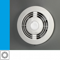 S&I - WENTYLATOR DOMOWY KOMFORT 100B STANDARD, ŁOŻYSKO KULKOWE, FI 100 MM, KOLOR BIAŁY - 100967537