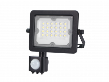 BESTSERVICE - NAŚWIETLACZ LED GALAXI 20W 2200LM 4000K IP65 CZARNY Z CZUJNIKIEM - LFL220S